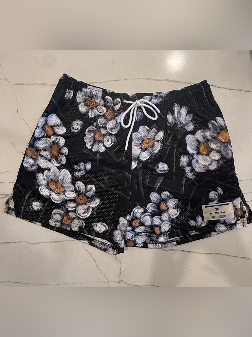 Ryoko Rain Men’s Floral Mesh Shorts, Size XXXL, NWOT